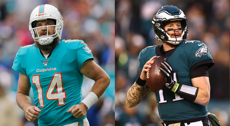 Ryan Fitzpatrick and Carson Wentz