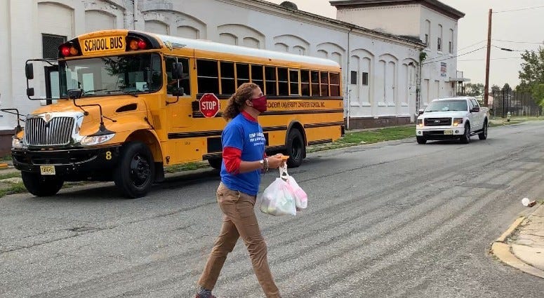 Leap Academy University Charter School is busing meals to kids