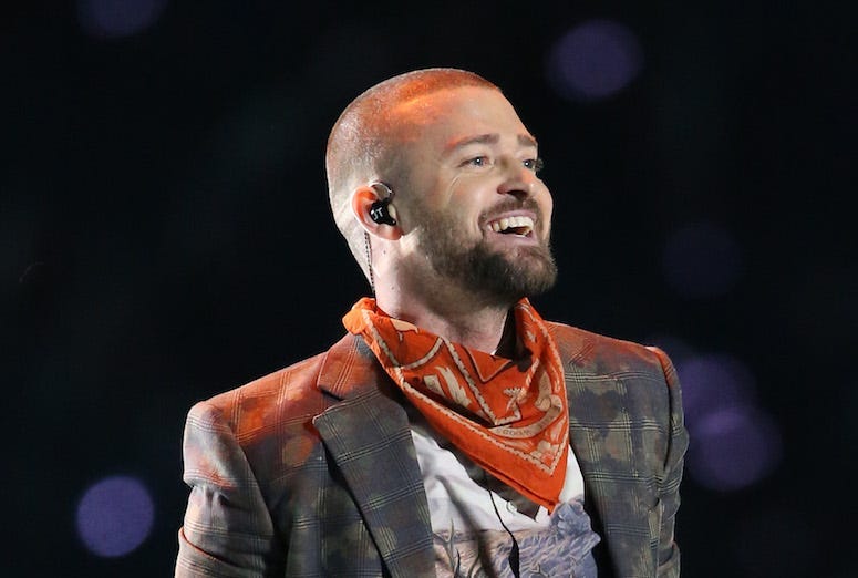 Justin Timberlake, Halftime, Super Bowl LII, Smile