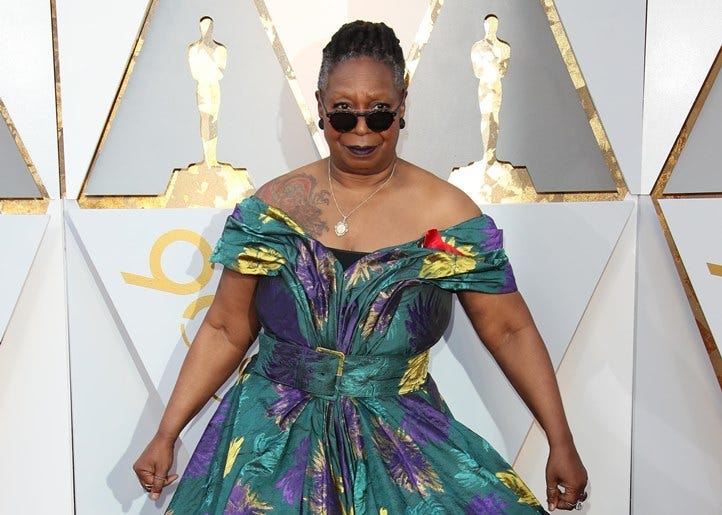 March 4, 2018; Hollywood, CA, USA; Whoopi Goldberg arrives at the 90th Academy Awards at Dolby Theatre