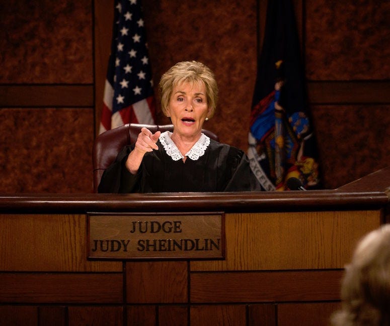 judge judy, judy sheindlin, haircut, millionare, tv