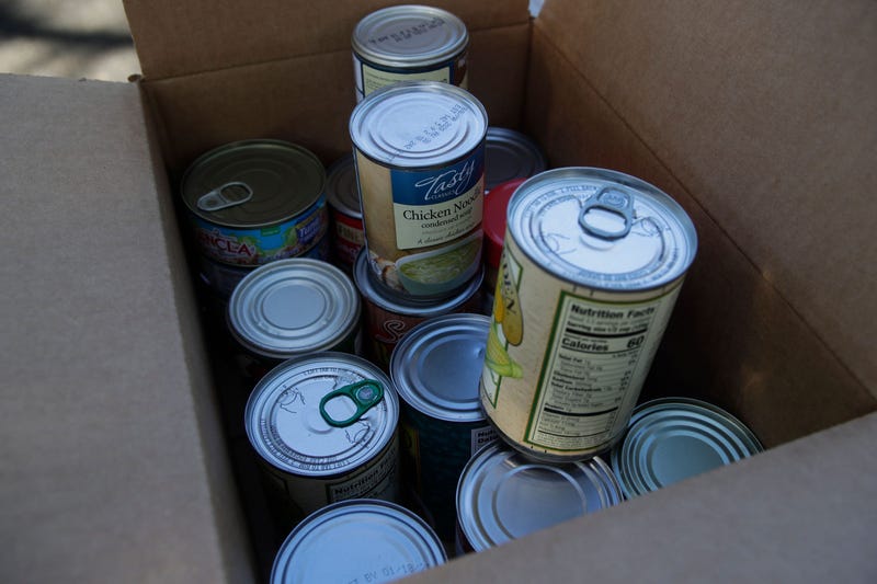 Donated food