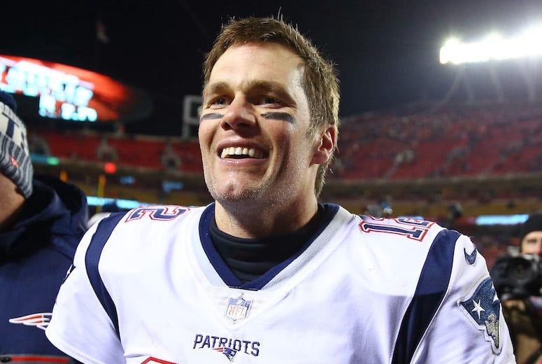 Tom Brady, New England Patriots, AFC Champioship, Smile, 2019