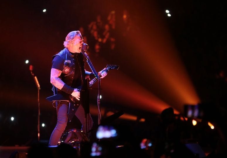 James Hetfield, Metallica, Singing, Concert, El Paso, Don Haskins Center, 2019