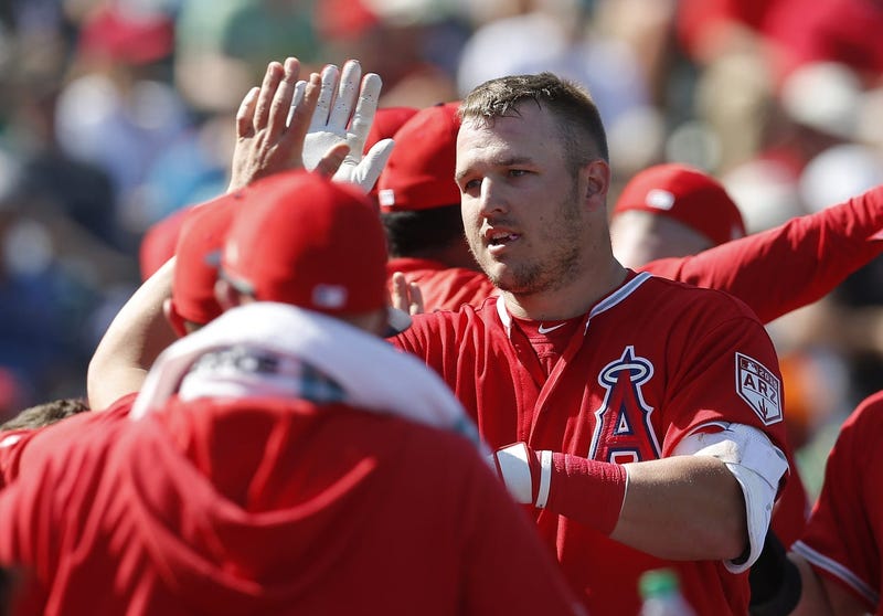 Los Angeles Angels center fielder Mike Trout