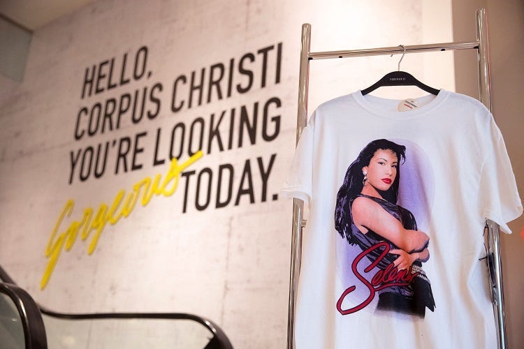 Forever 21 debuted \"The White Rose\" collection Thursday, March 21, 2019. The line is dedicated to the late Tejano singer, Selena Quintanilla-Perez. The collection is limited edition and will not be ...