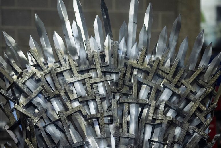 Iron Throne, Top, Pointy, Replica, Swords, Close Up, Full Size, Knight School of Welding, 2019