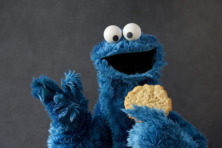 Cookie Monster, Cookie, Portrait, Studio, Pose, Sesame Street