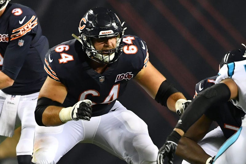 Bears offensive lineman Alex Bars
