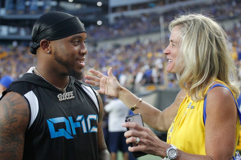 Heather Lyke with Quadree Henderson