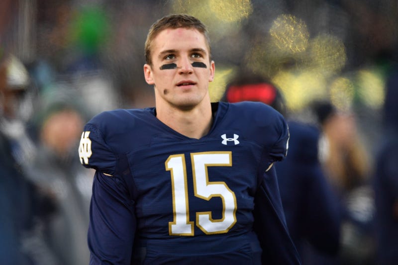 Notre Dame Quarterback Phil Jurkovec