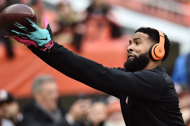 Odell Beckham Jr warmups