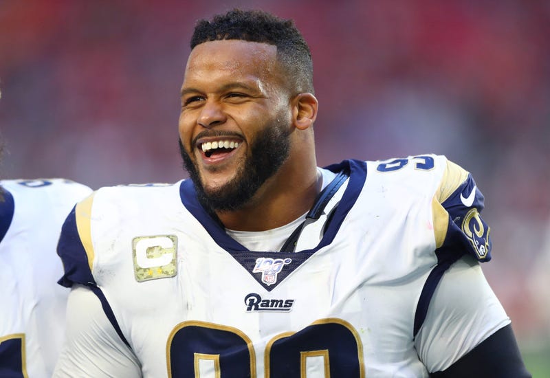 Aaron Donald smilng
