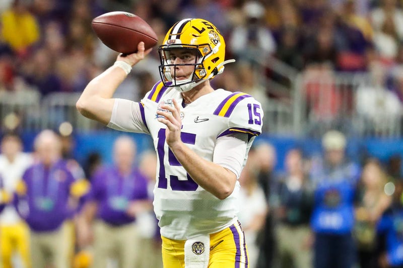 Myles Brennan throwing a pass