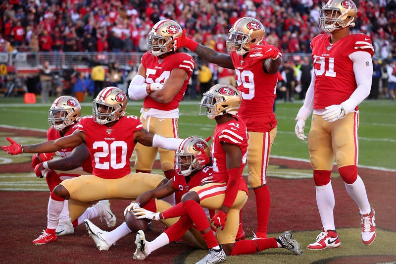 49ers defense celebrate trip to NFC Championship