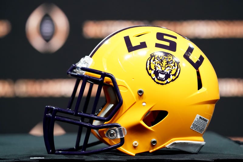 LSU football helmet
