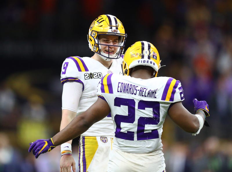 Joe Burrow and Clyde Edwards-Helaire