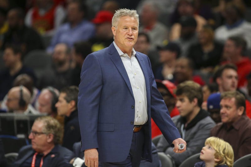 Philadelphia 76ers head coach Brett Brown