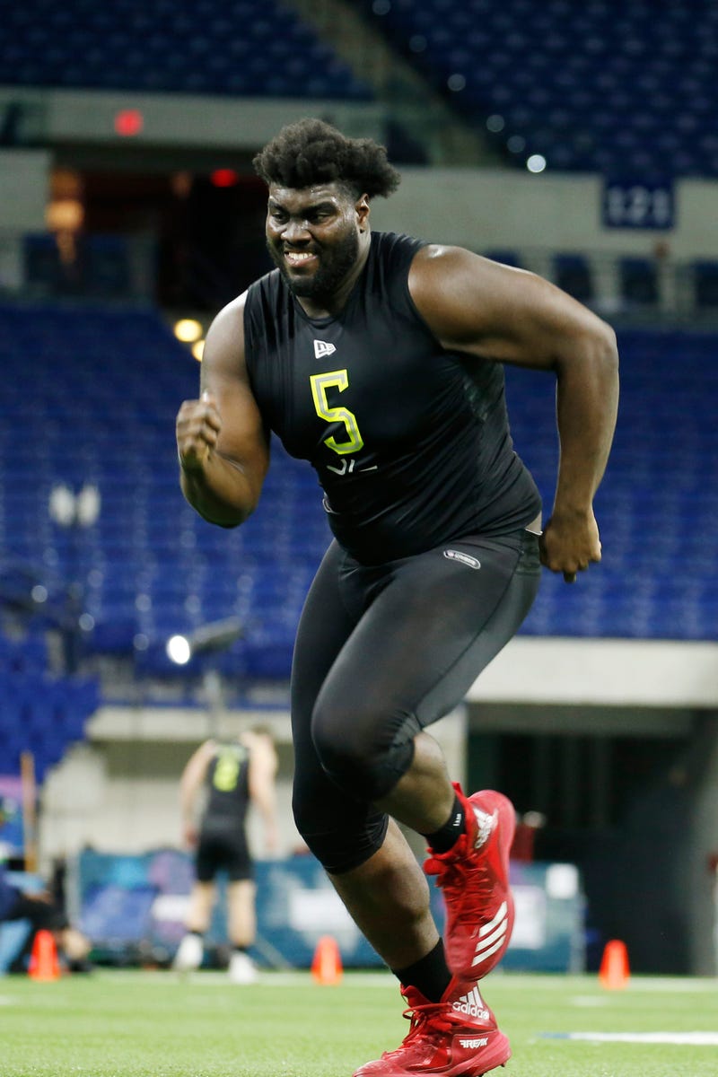 Becton at NFL Combine 2020