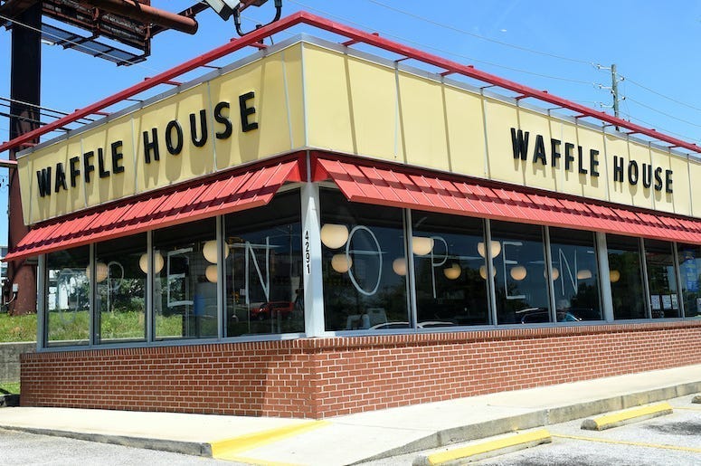 Waffle House, Restaurant, Exterior, Evans, Georgia
