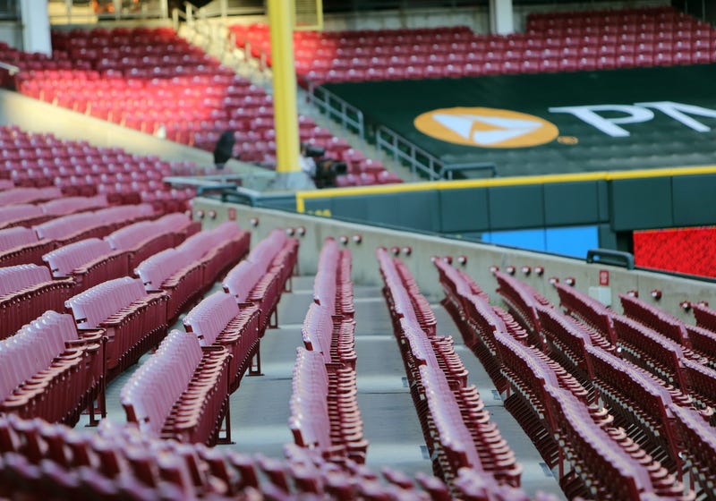 Empty stands at MLB game