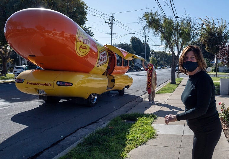 Who wants to travel the U.S. in a giant hot dog?