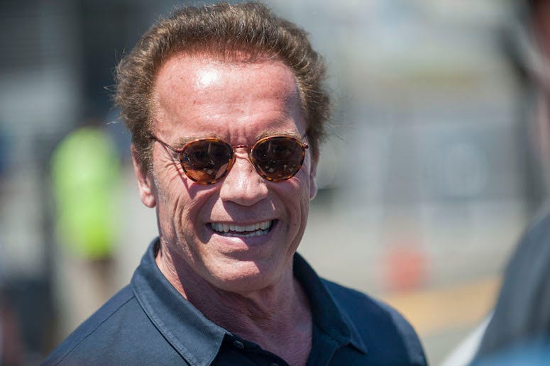 Arnold Schwarzenegger, Smile, Sunglasses, Outdoors, Sonoma Raceway, 2015