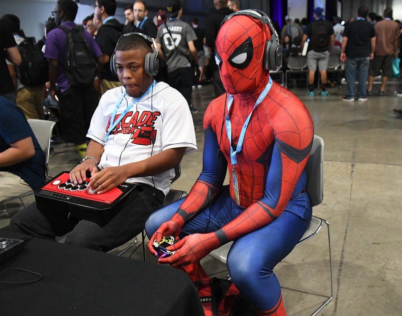 Spider-Man Playing Video Games