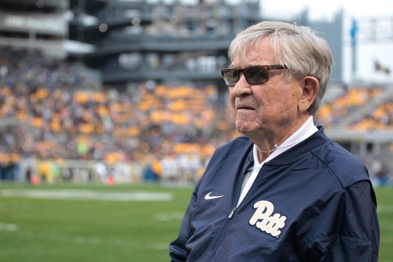 Johnny Majors with Pitt jacket