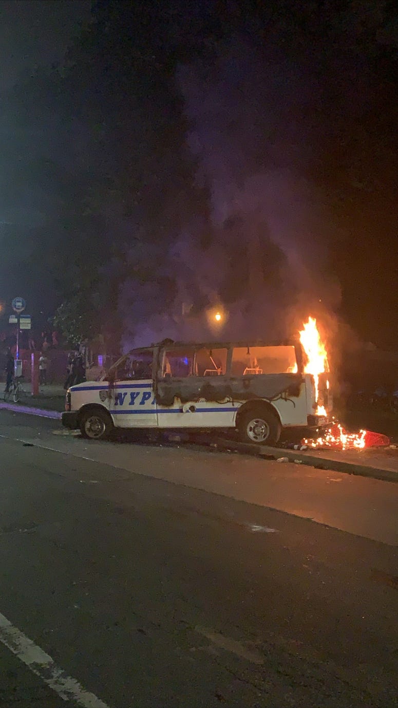 van fire