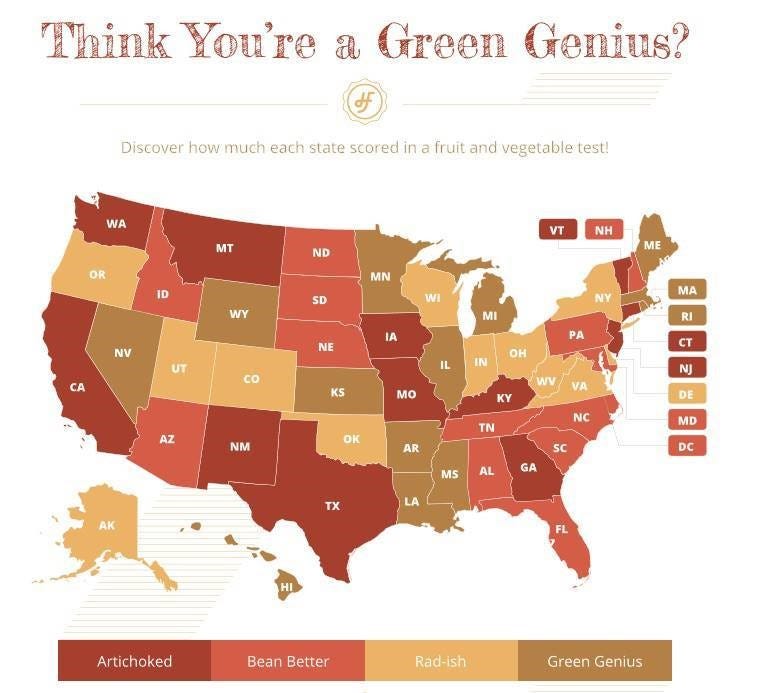 veggie ID map