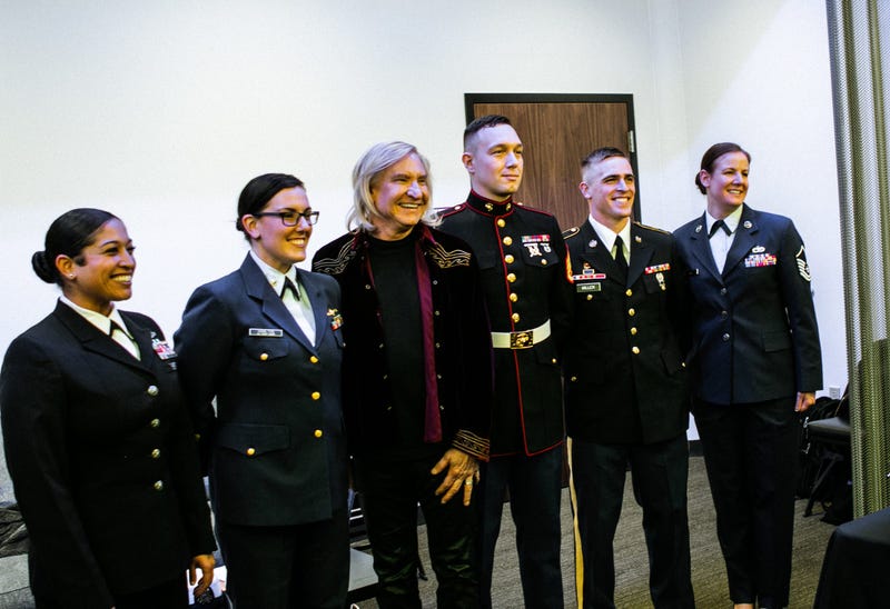 Joe Walsh and service members