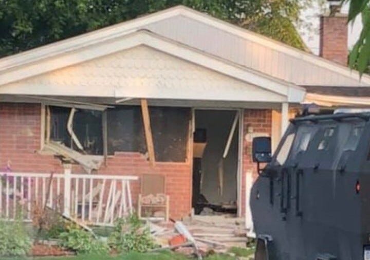 St. Clair Shores Police in a standoff with a shooter following a fireworks dispute