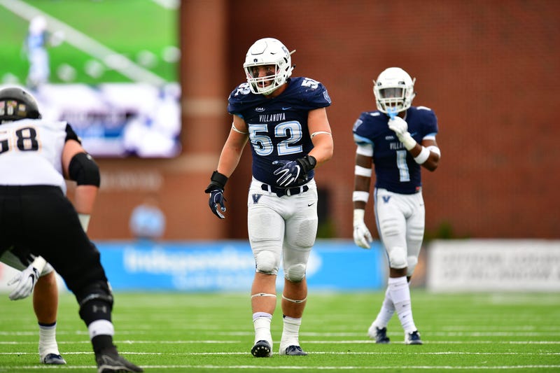 Villanova linebacker Drew Wiley.