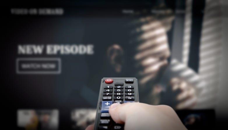 Remote Control Aimed At TV