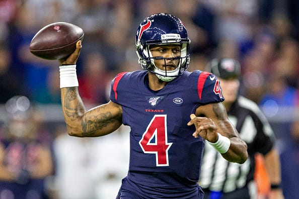Deshaun Watson looks to make a play for the Texans.