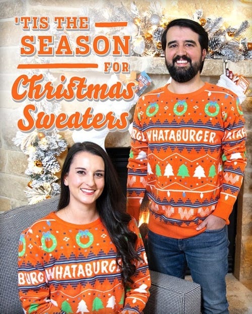 Whataburger Christmas Sweater 2020