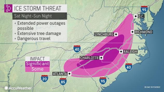 Accumulated snowfall "imminent" for Upstate this weekend