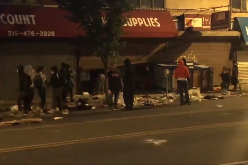 Looters on 52nd Street in West Philadelphia