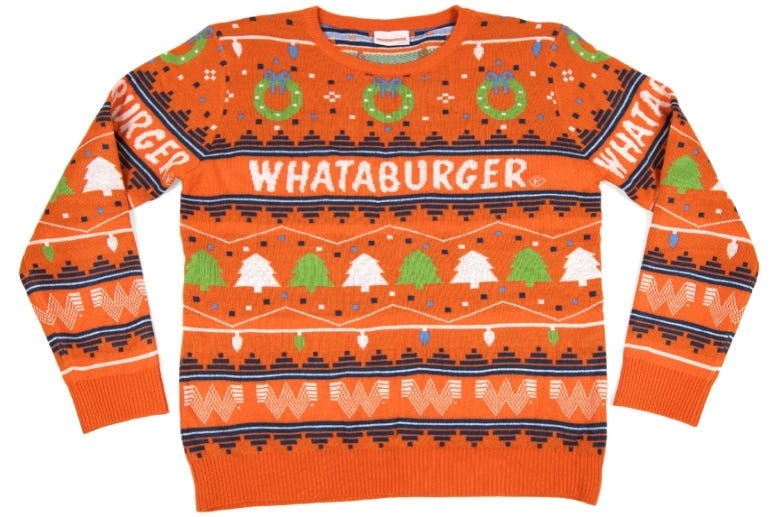 Whataburger Christmas Sweater 2020