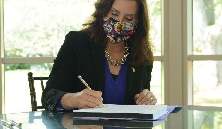 whitmer signs the budget