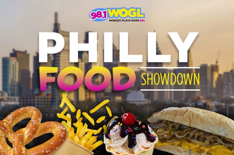 Philly Food Showdown on 98.1 WOGL Your favorite Philadelphia foods are going HEAD-to-HEAD, and you decide the winner!
