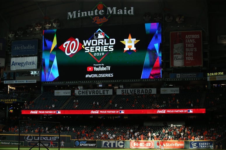 2019 World Series between the Houston Astros and the Washington Nationals.