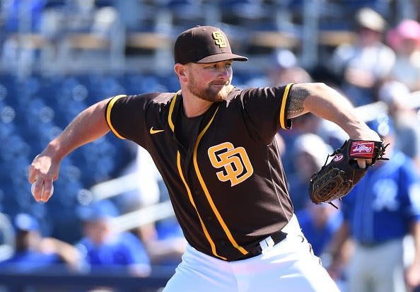 Kirby Yates pitches for the San Diego Padres.