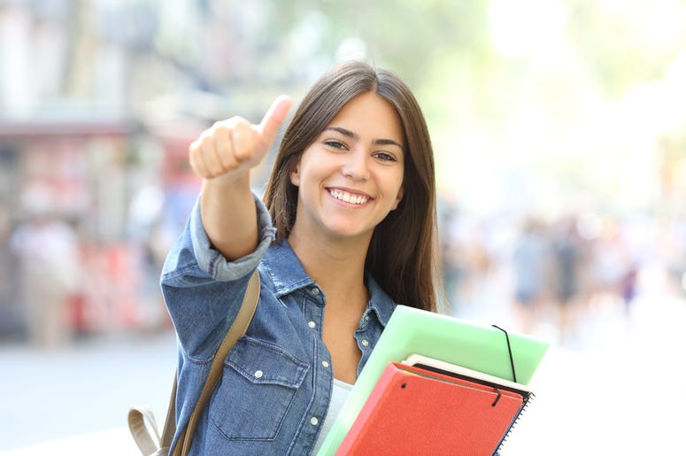 Excited woman