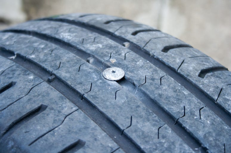 Nail in Tire