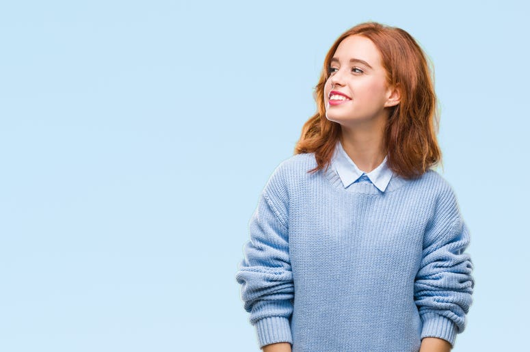 Excited woman