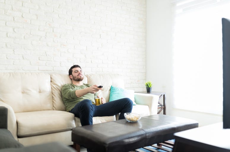 Man Watching TV