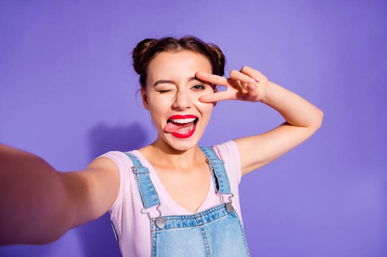 Woman Taking a Selfie