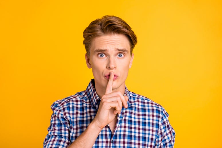 Man Keeping a Secret